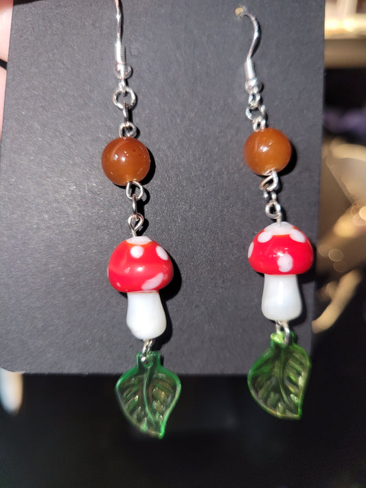 Mushroom Earrings