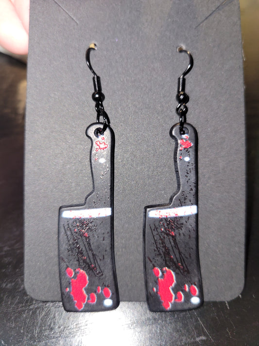 Bloody Hatchet Earrings