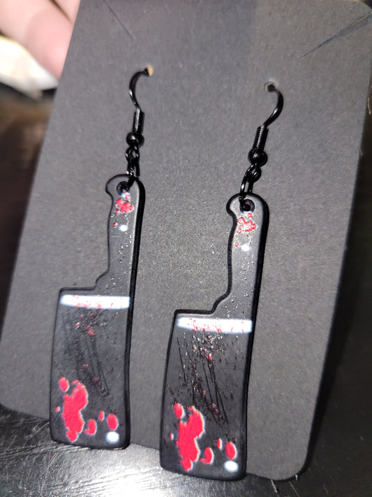 Bloody Hatchet Earrings