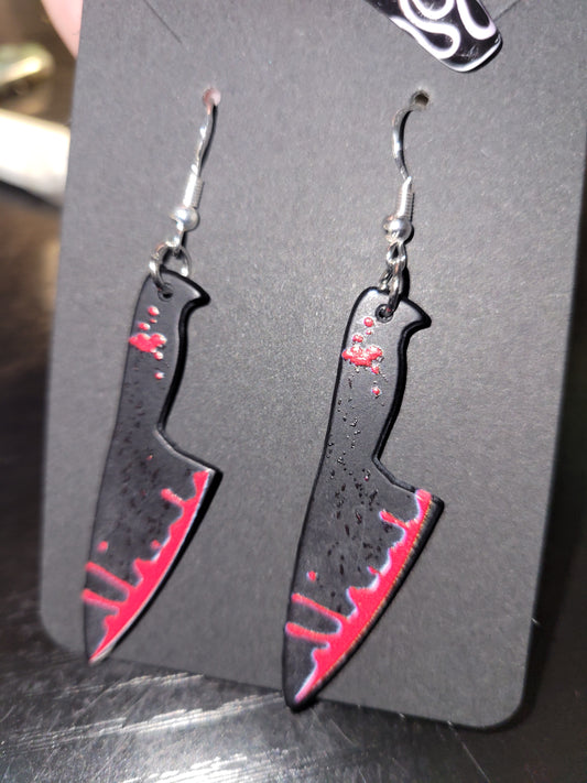 Bloody Knife Earrings