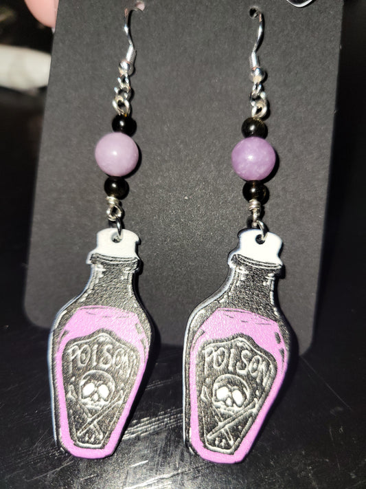 Poison Bottle Earrings