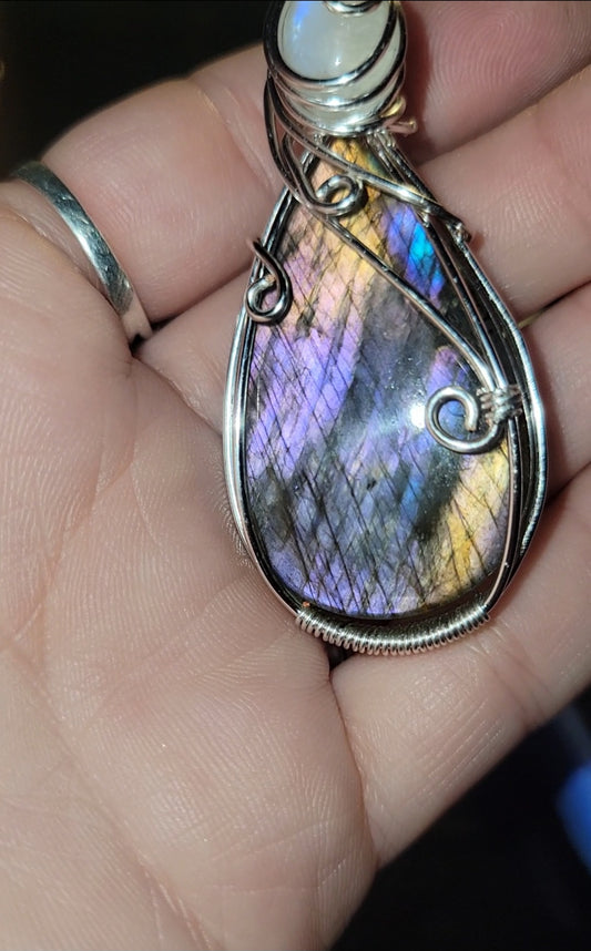 Purple Labradorite & Moonstone