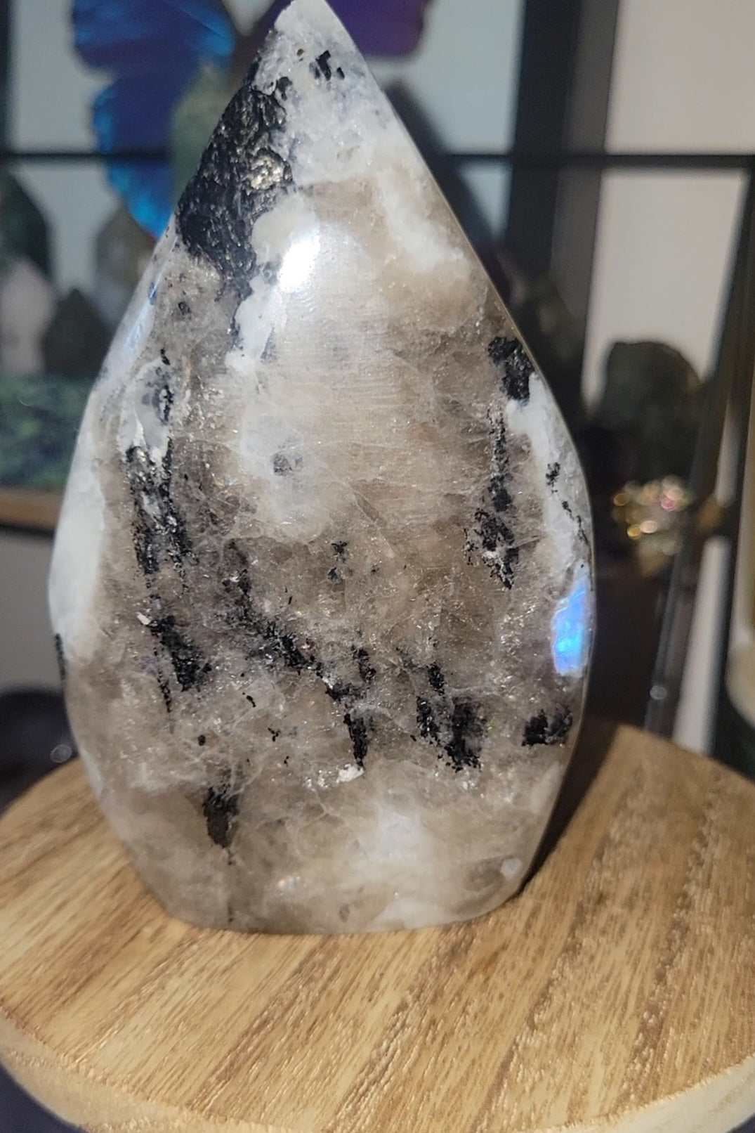 Smoky Moonstone Freeform Flame