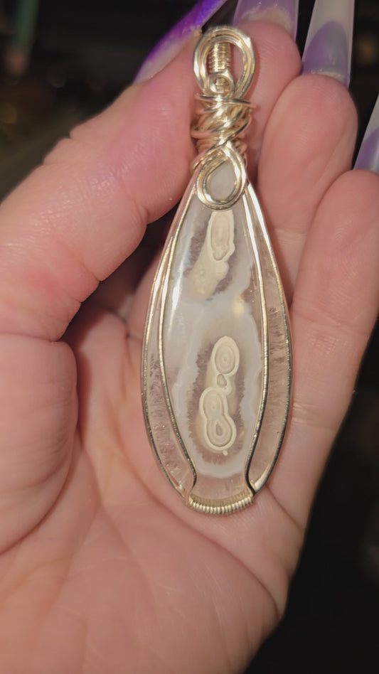 Agate Wrapped Pendant