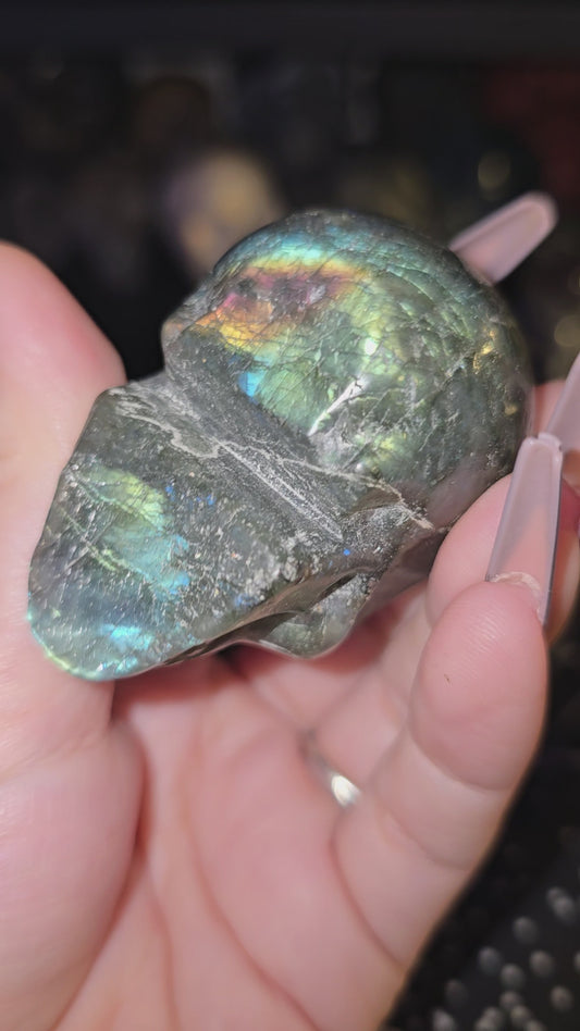 Labradorite Mini Skull 1