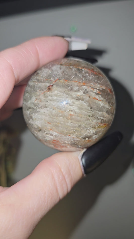 Thousand Layer Garden Quartz Sphere | Growth, Wisdom & Transformation