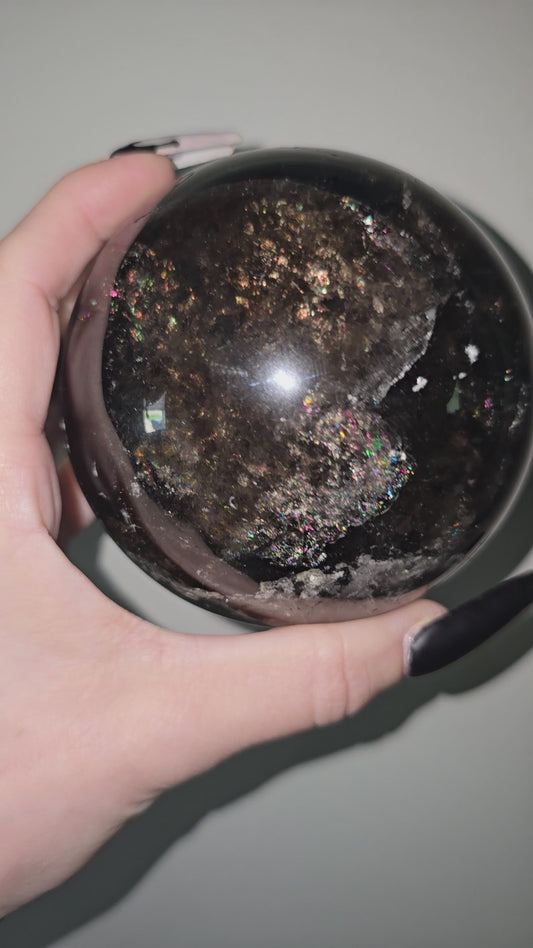 Large Smoky Quartz Sphere | Grounding, Protection & Inner Strength