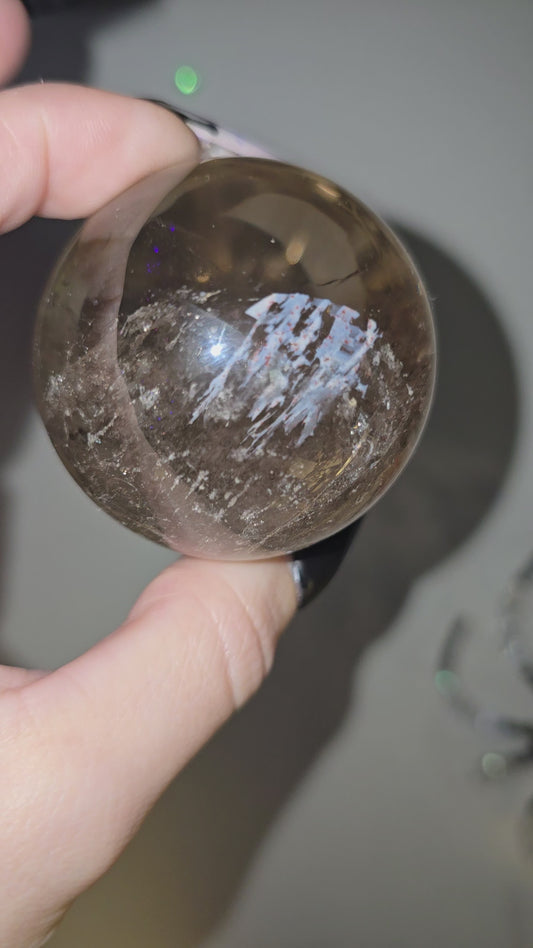 Smoky Quartz Sphere | Grounding, Stability & Emotional Resilience
