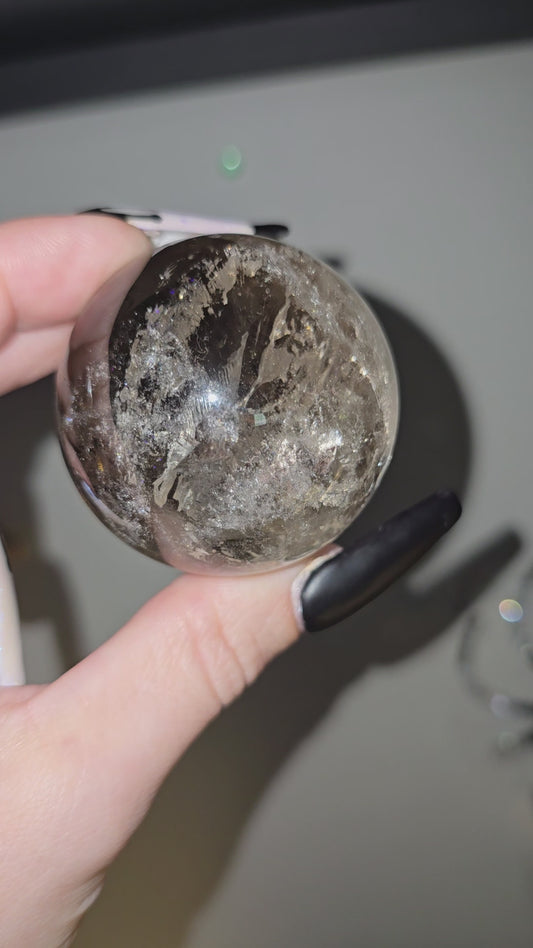 Smoky Quartz Sphere | Grounding, Clarity & Stress Relief