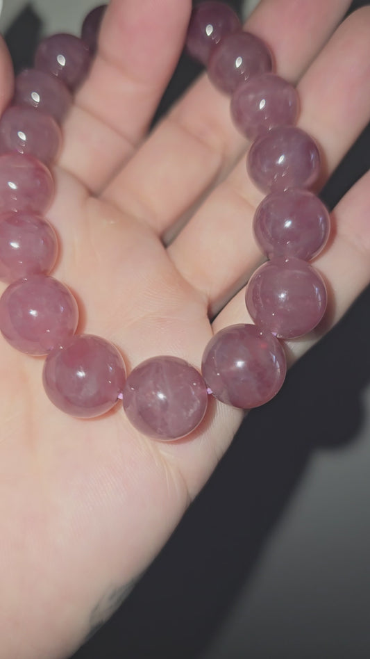 Lavender Rose Quartz Bracelet