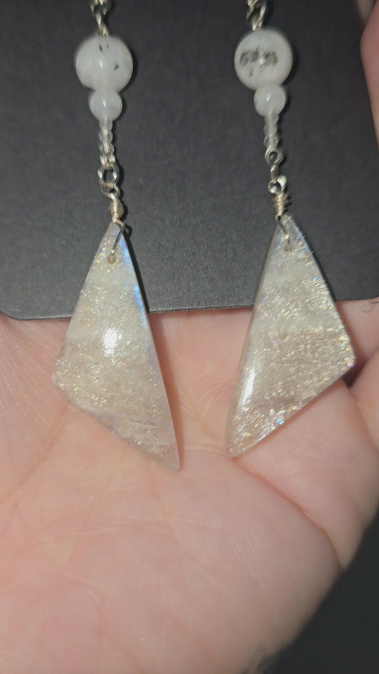 Moonstone variety Earrings 925