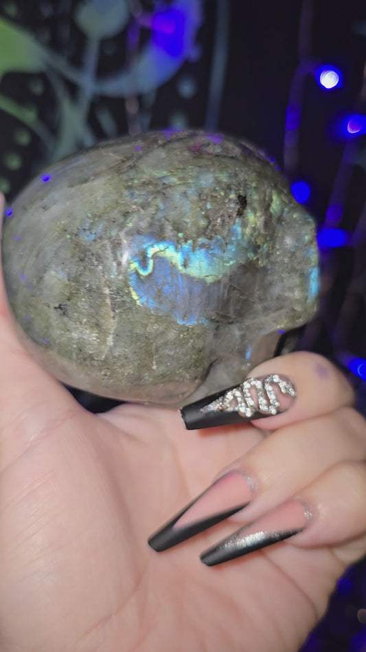 Labradorite Skull 3