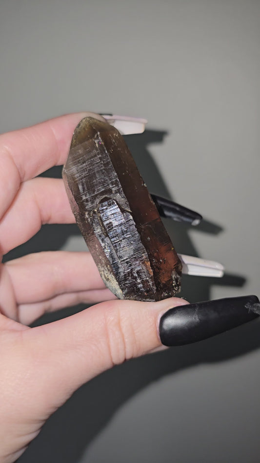 Raw Smoky Quartz Point | Grounding, Protection & Balance
