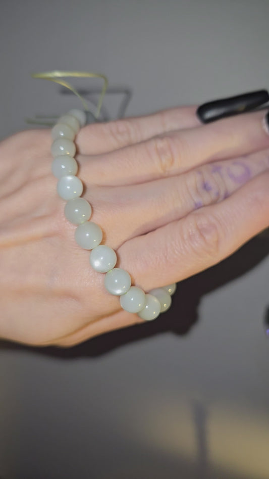 Green Moonstone Bracelet | Emotional Growth, Intuition & New Beginnings