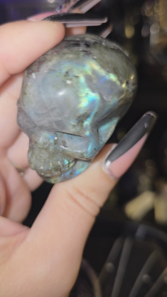 Labradorite Mini Skull 2