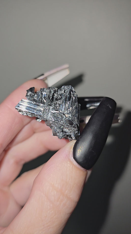 Raw Stibnite Specimen | Manifestation, Transformation & Spiritual Growth