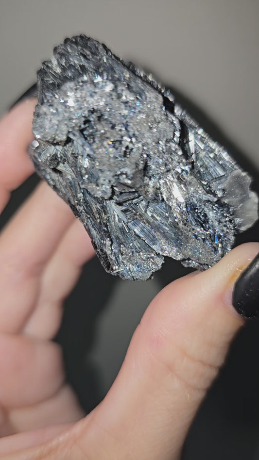 Raw Stibnite Specimen | Manifestation, Transformation & Spiritual Growth