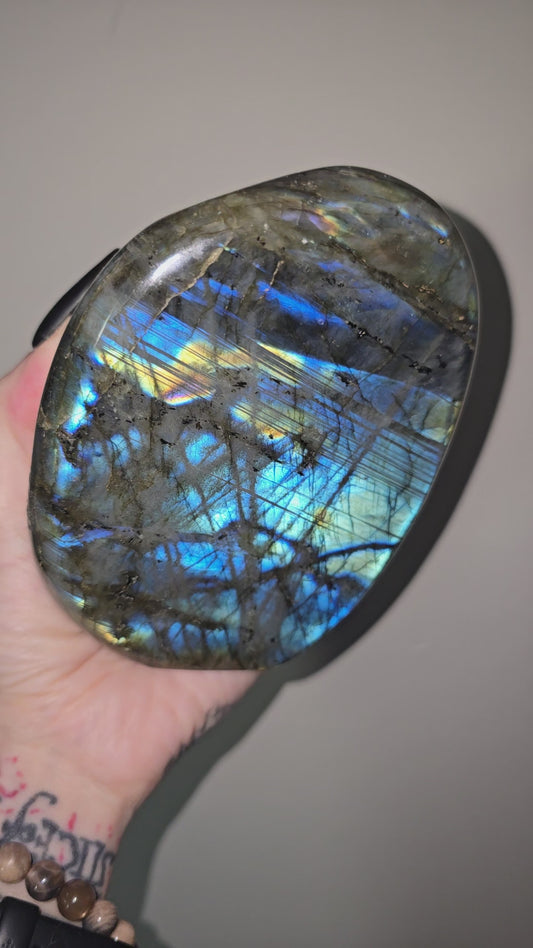 High Flash Labradorite Freeform | Electric Blue Flash & Transformation