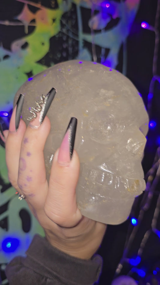 Clear Quartz Skull