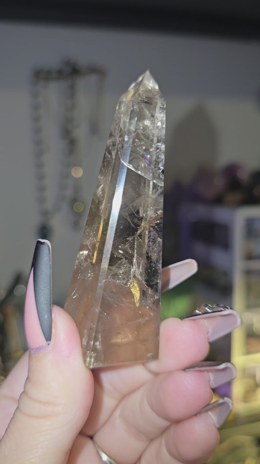 Smokey Quartz Obelisk