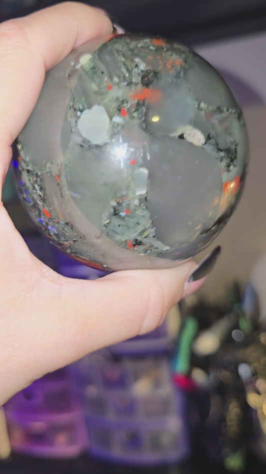 African Bloodstone Sphere 1