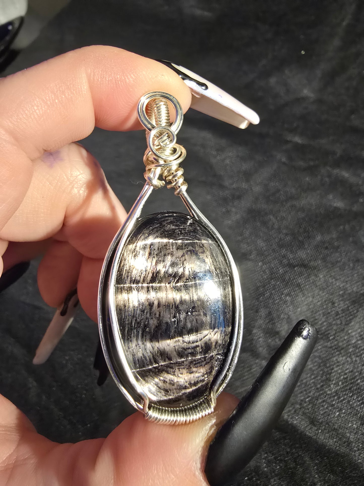 Hypersthene Pendant | Grounding & Inner Strength Crystal Necklace