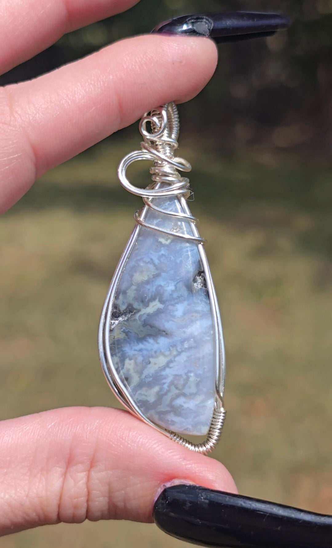 Plume Agate Pendant | Grounding & Inner Growth