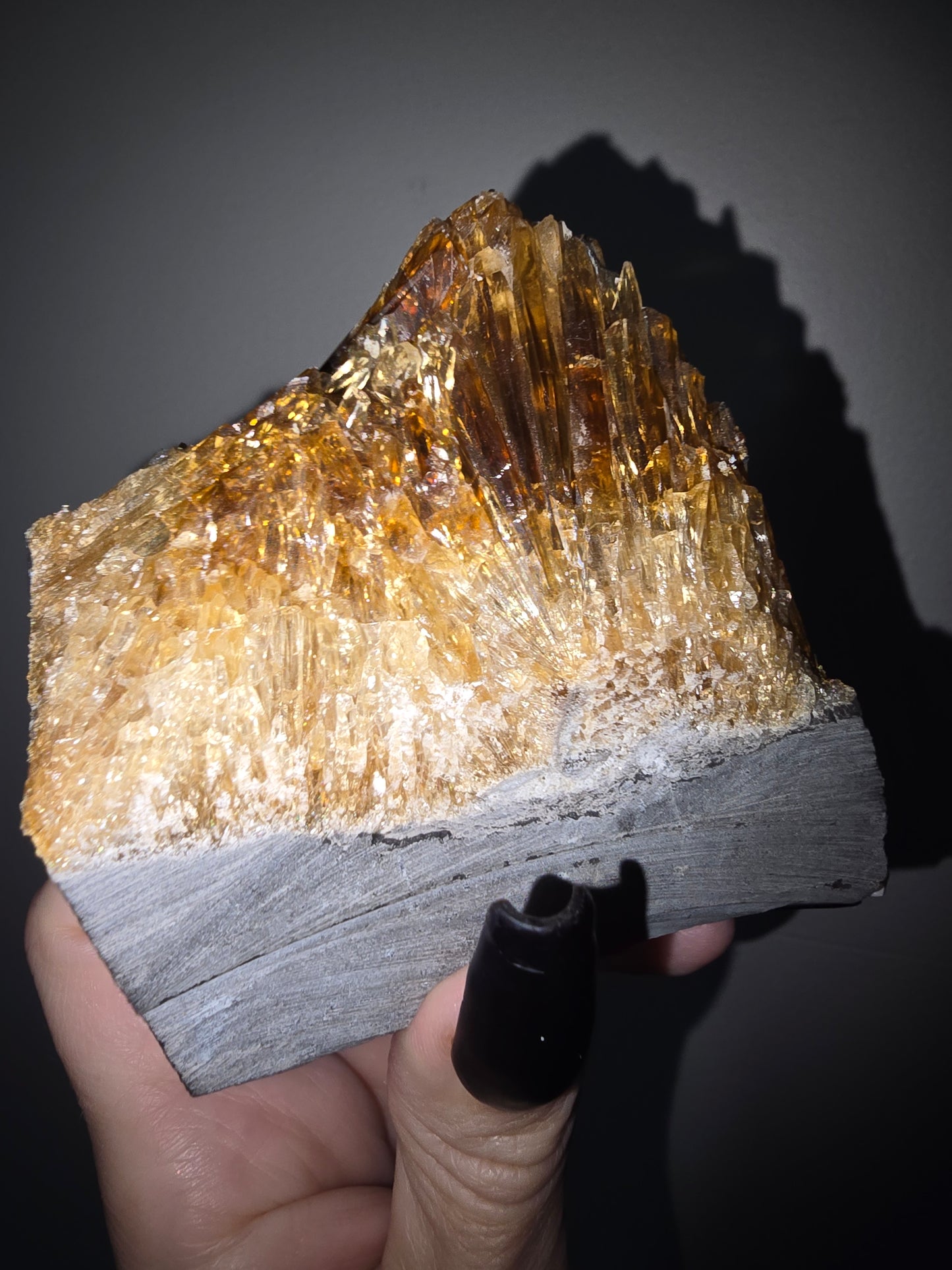 Raw Amber Calcite Specimen | Confidence, Motivation & Personal Growth