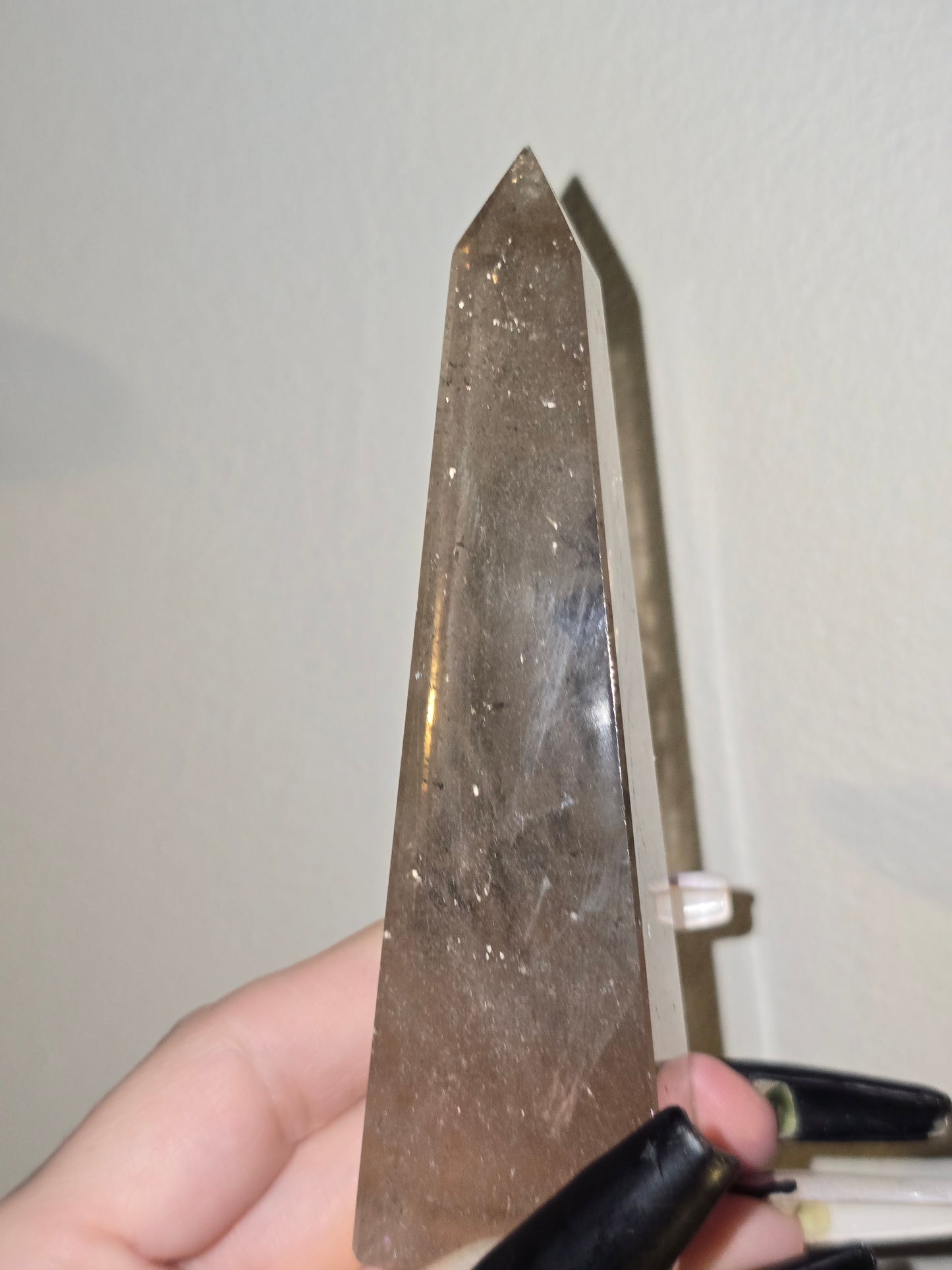 Rainbow Smoky Quartz Obelisk | Clarity, Hope & Grounded Transformation