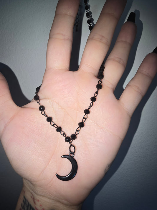 Beaded Moon Choker