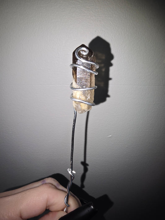 Smoky Quartz Plant Buddy | Crystal Companion for Your Plants