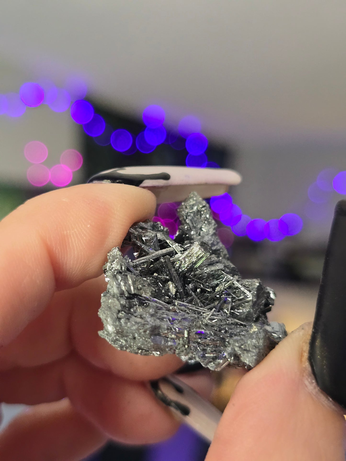Raw Stibnite Specimen | Manifestation, Transformation & Spiritual Growth