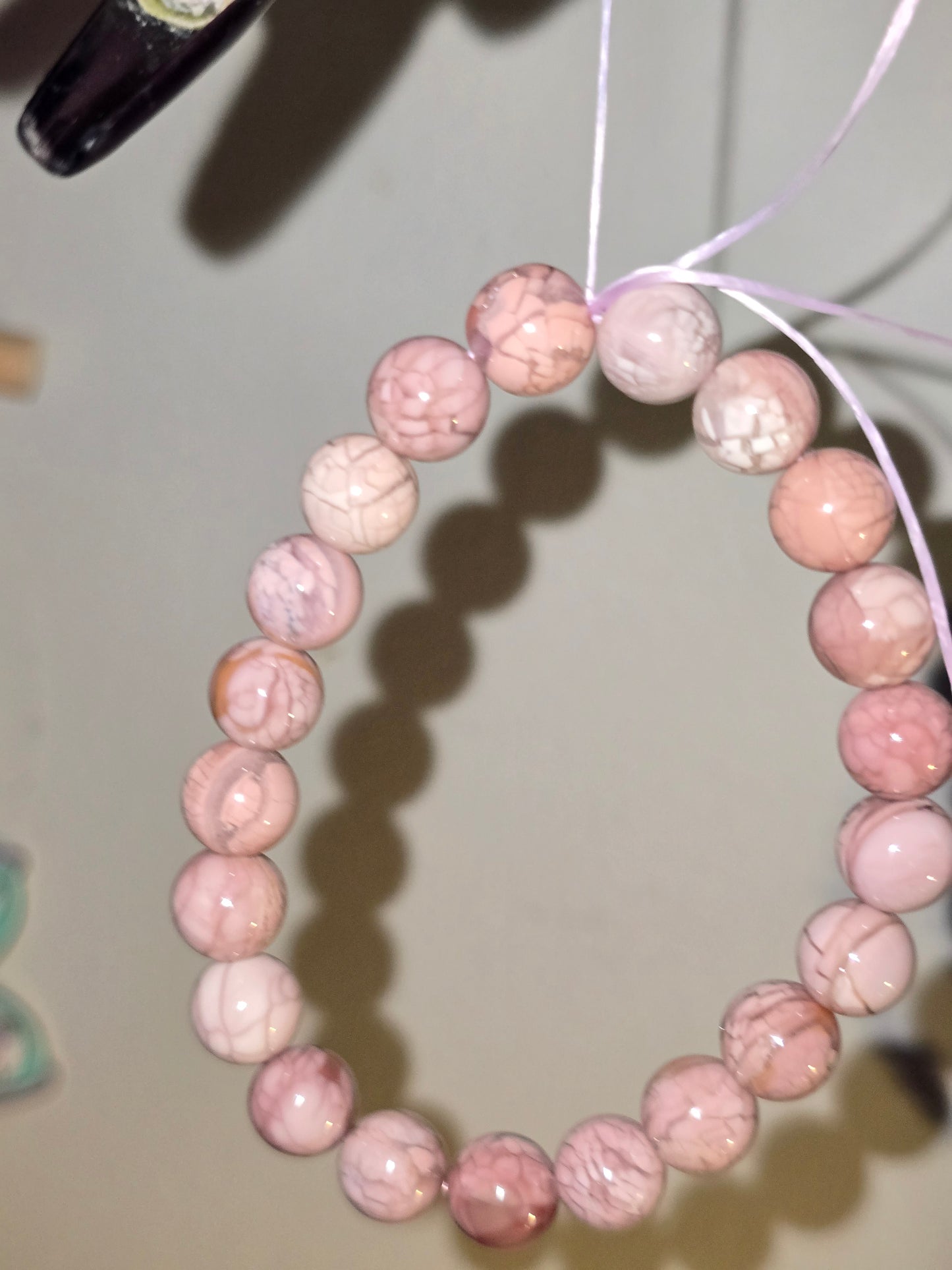 Pink Agate Bracelet | Emotional Healing, Self-Love & Inner Peace