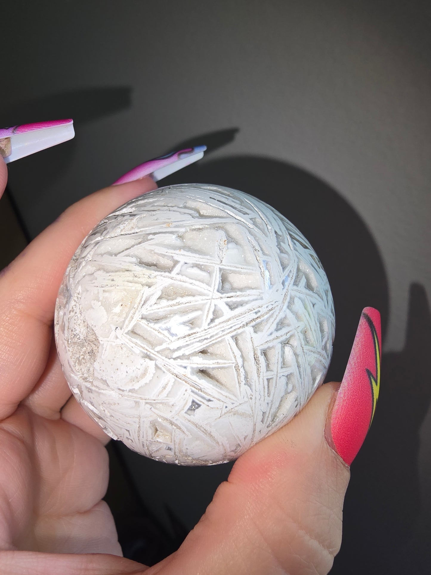 White Agate Sphere