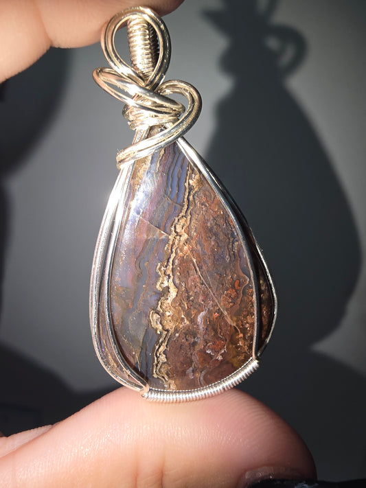 Agate Wrapped Pendant