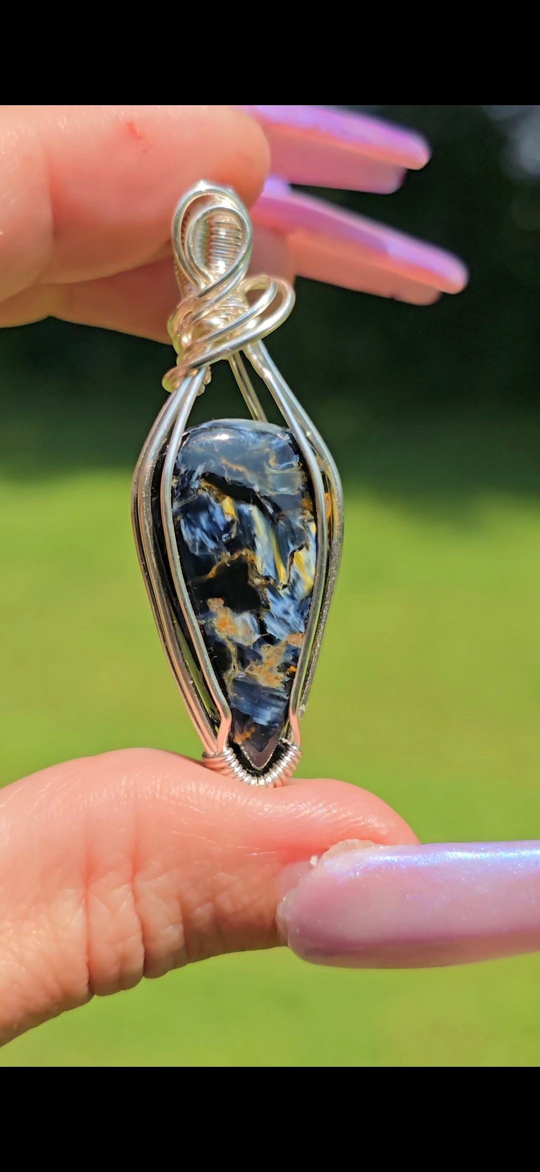 Pietersite Pendant | Natural Crystal Jewelry