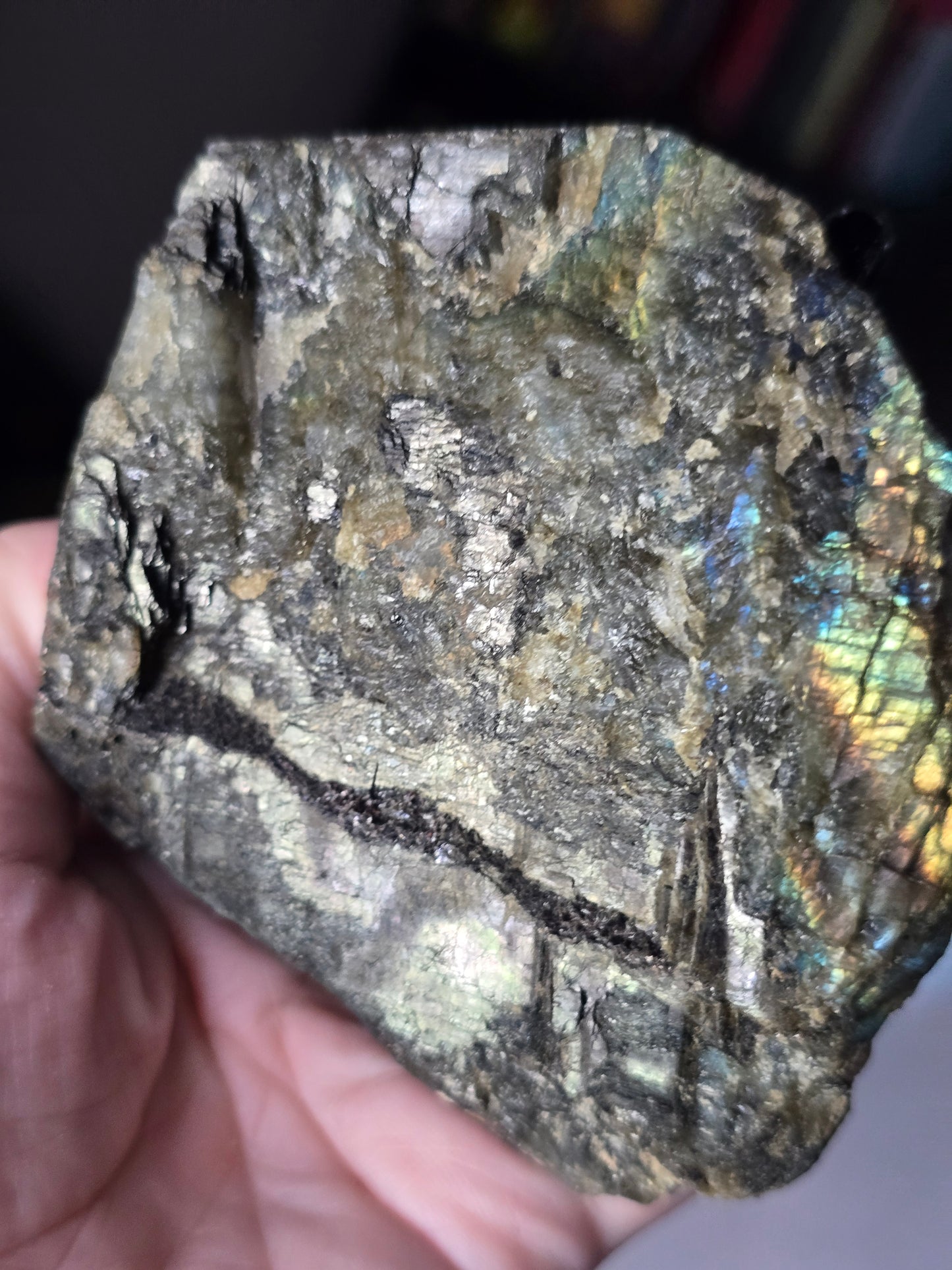 High Flash Labradorite Slab | Intuition, Transformation & Hidden Potential
