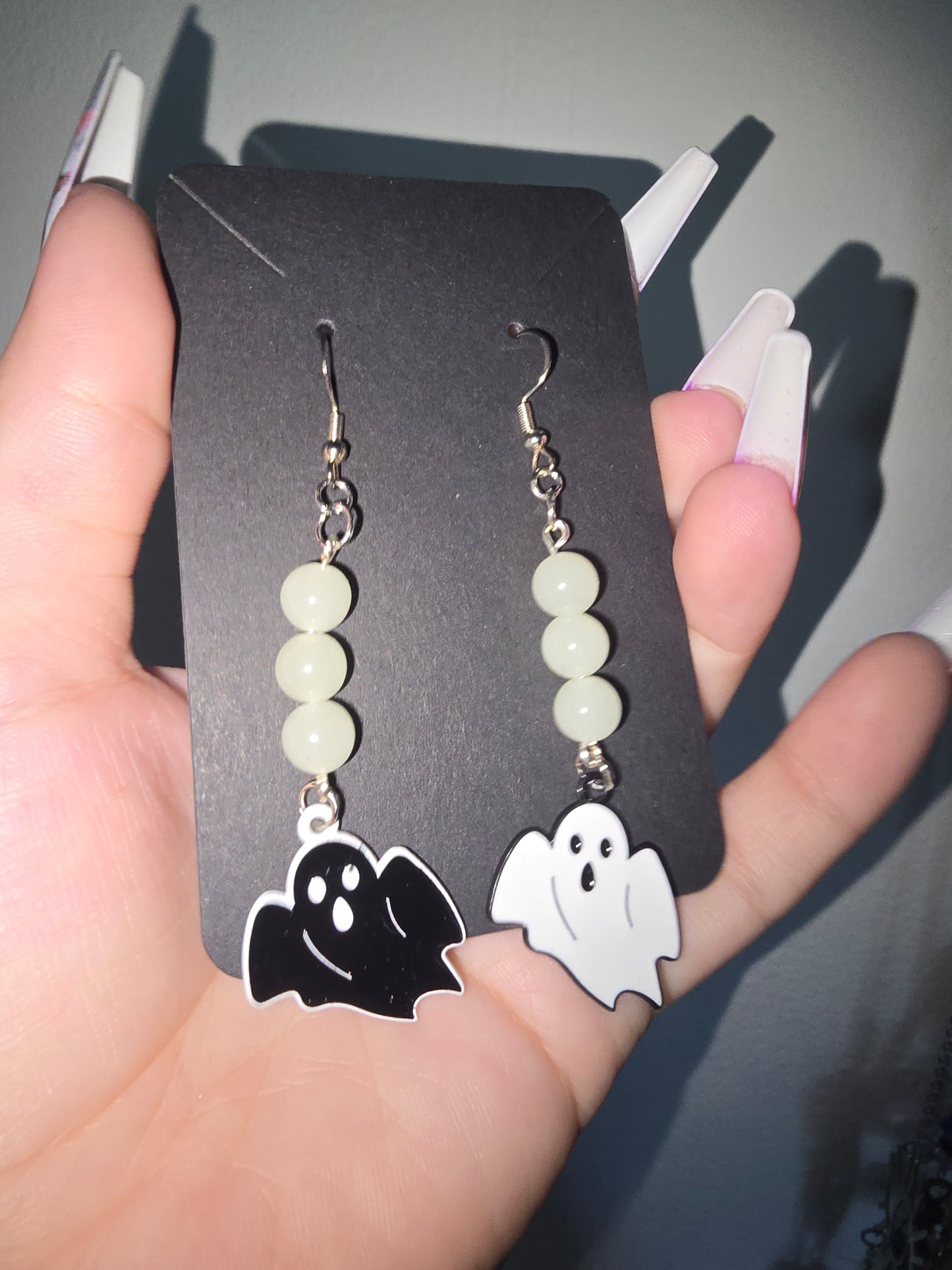 Glow in the dark Ghost Earrings 925