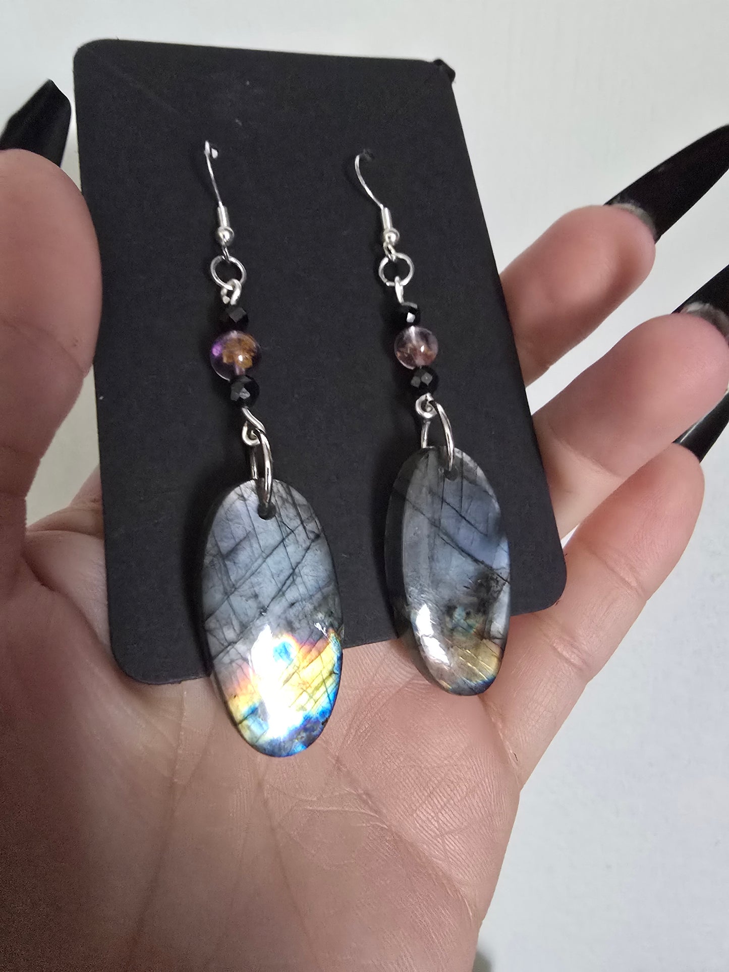 Labradorite Earrings