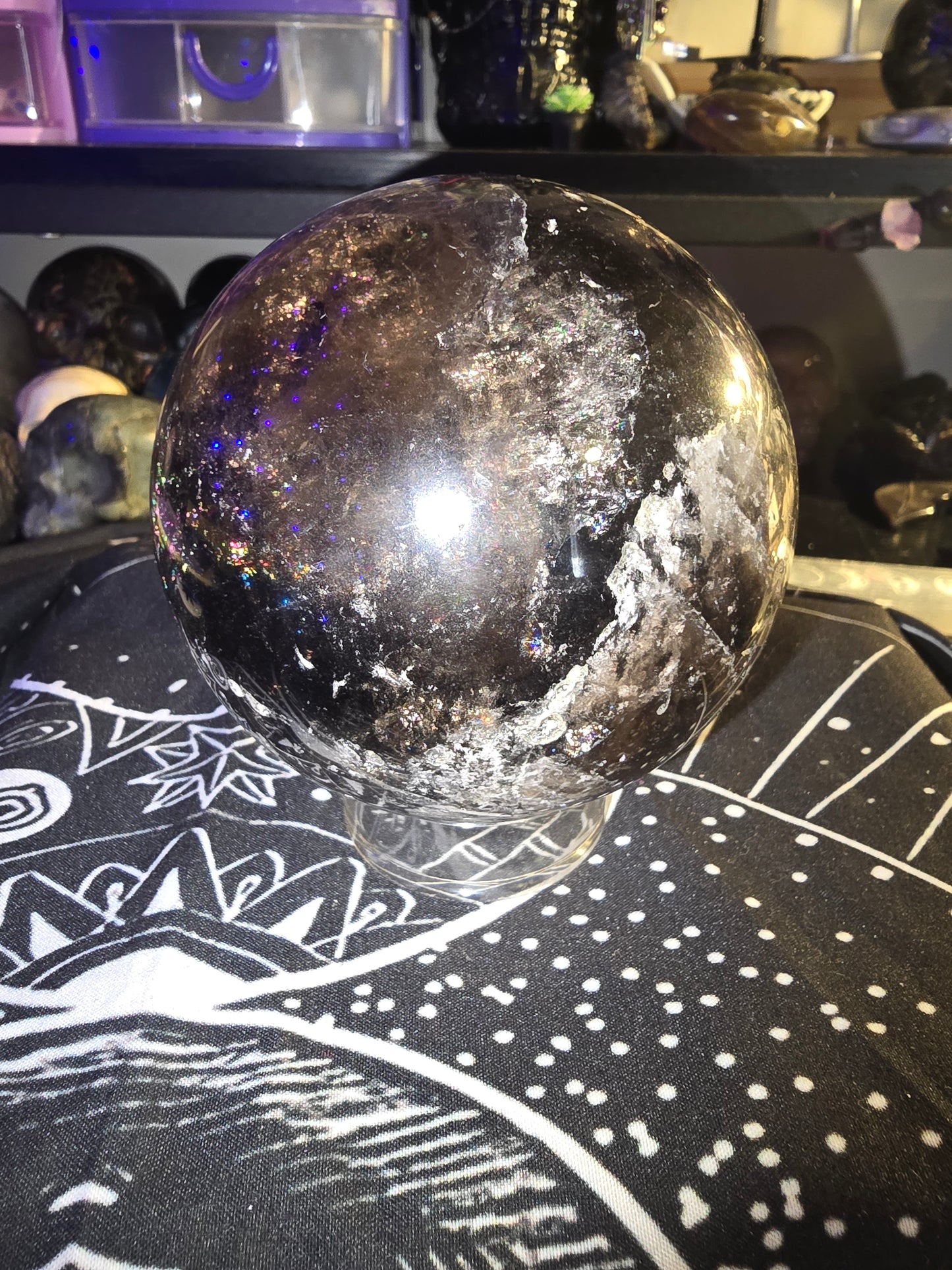 Large Smokey Quartz Sphere