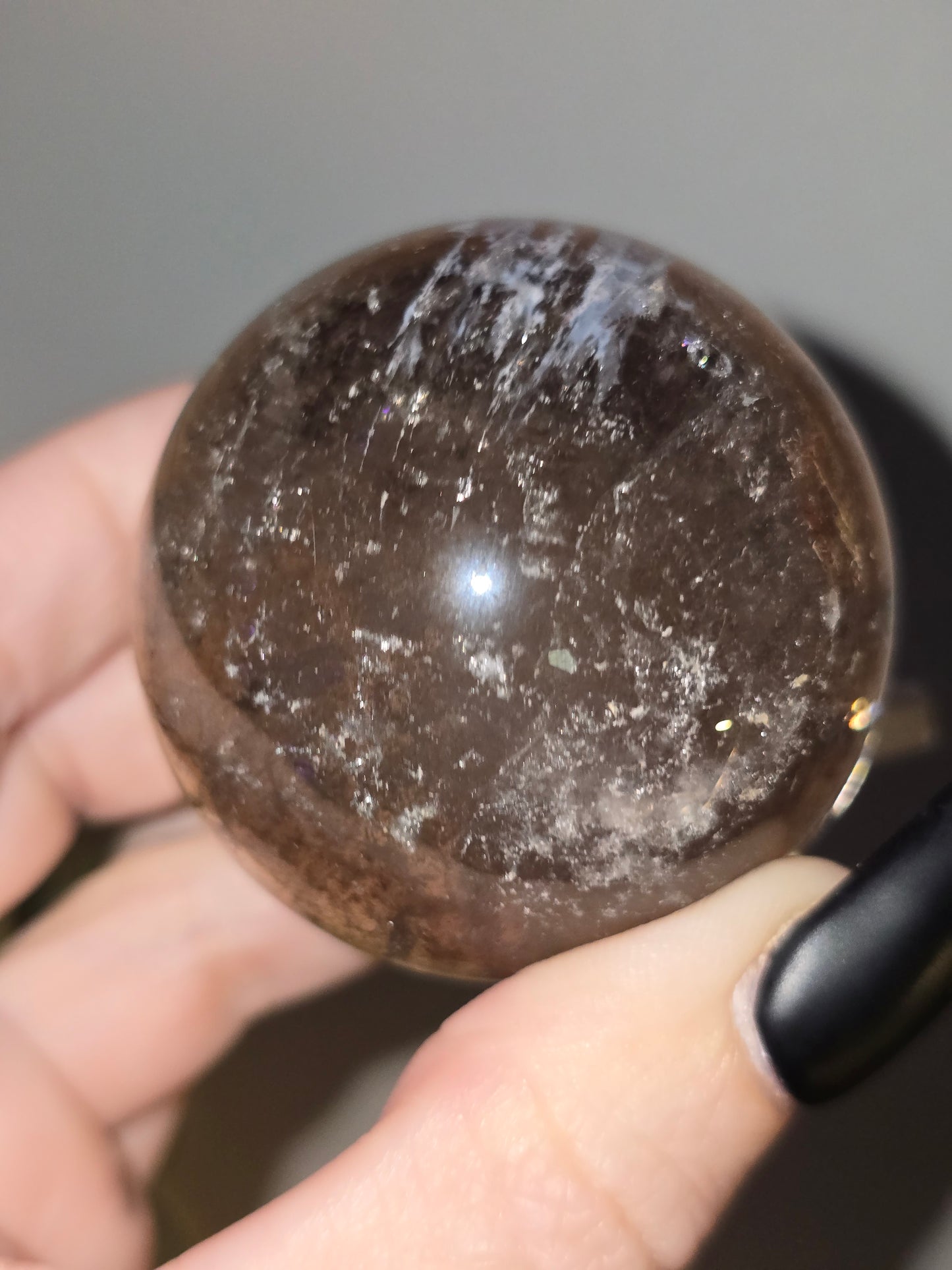 Smoky Quartz Sphere | Grounding, Stability & Emotional Resilience