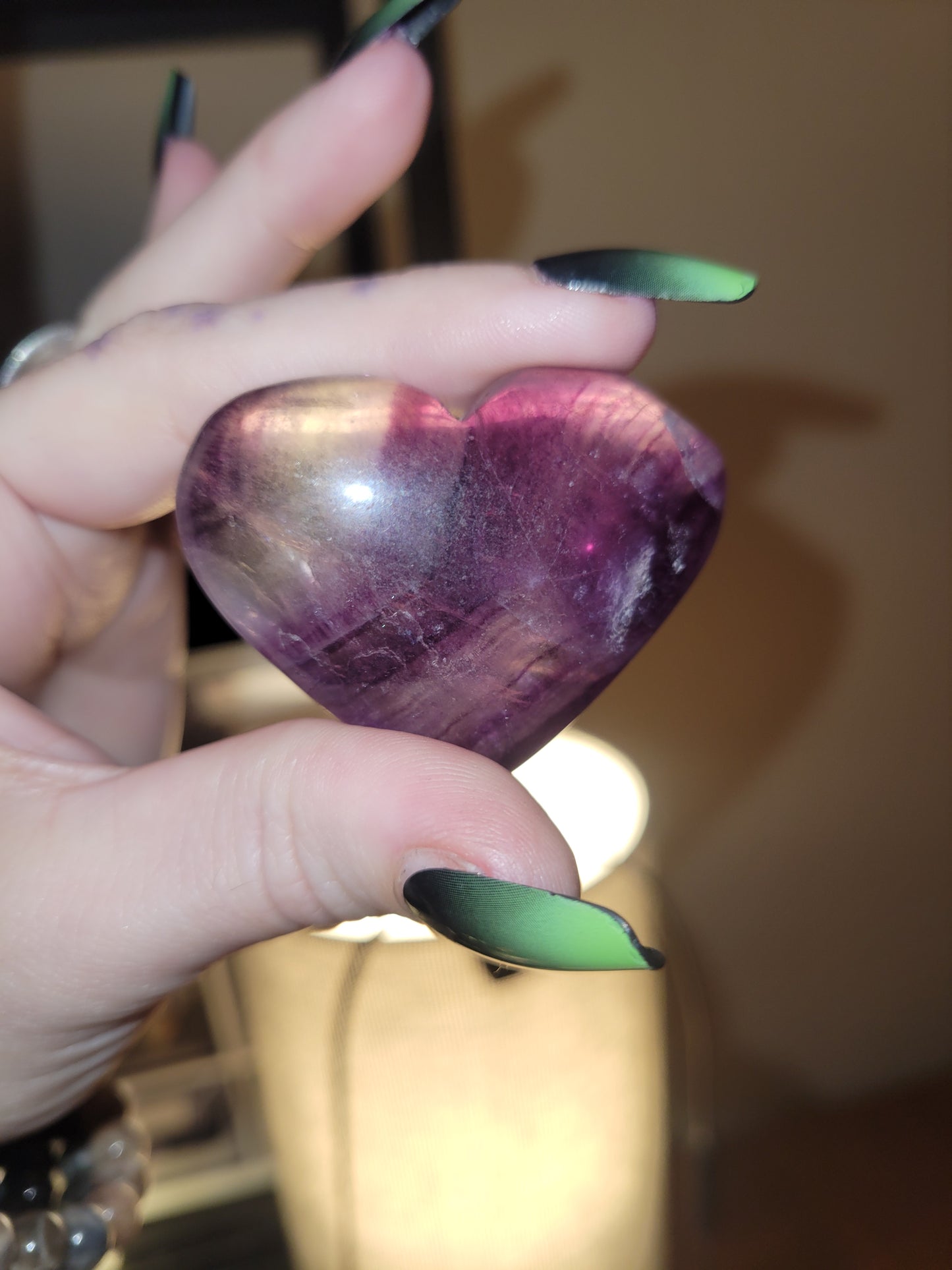 Fluorite heart