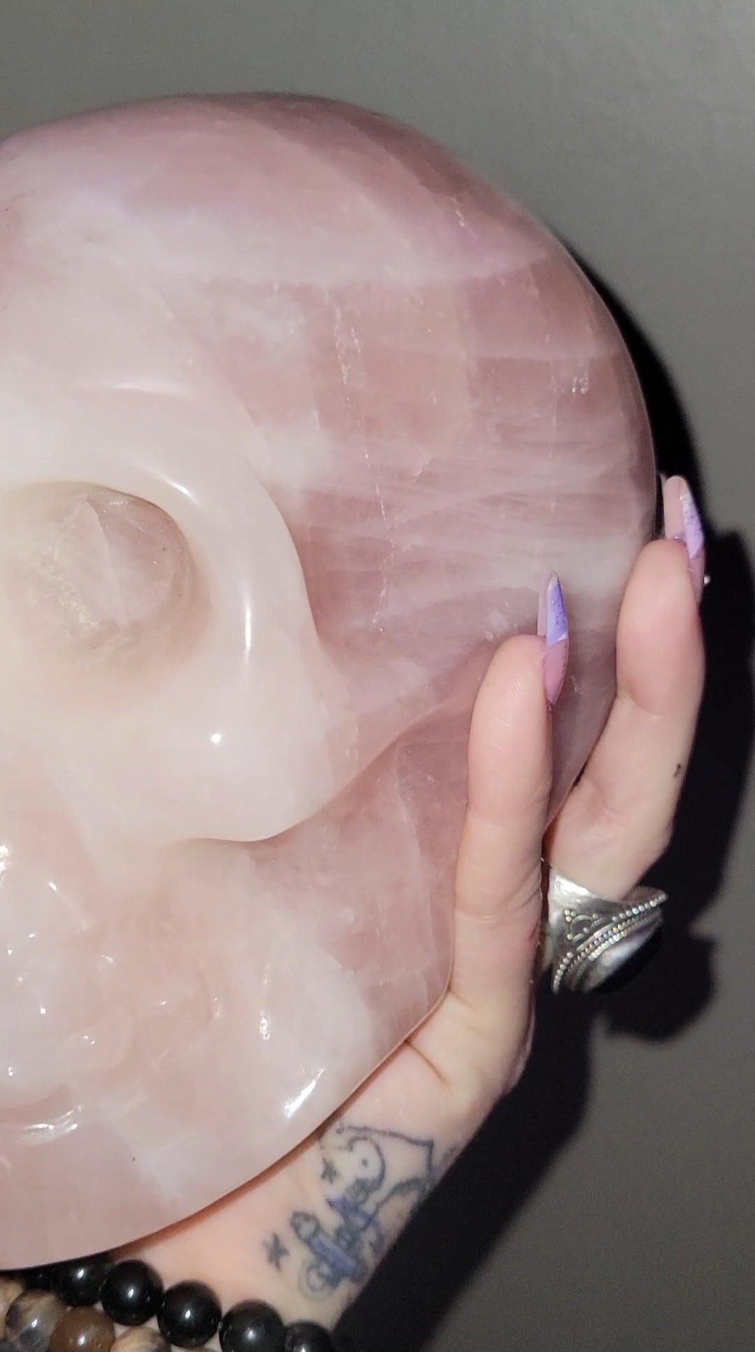 6.5 lb Rose Quartz Skull