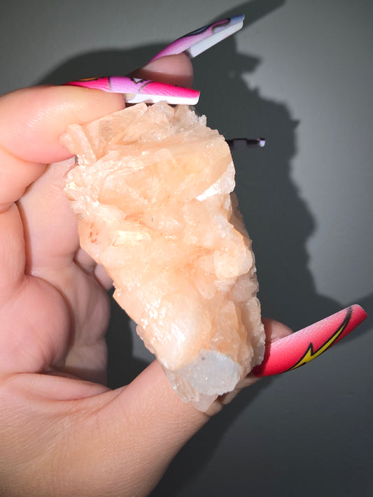 Peach Stilbite W/ Apothylite