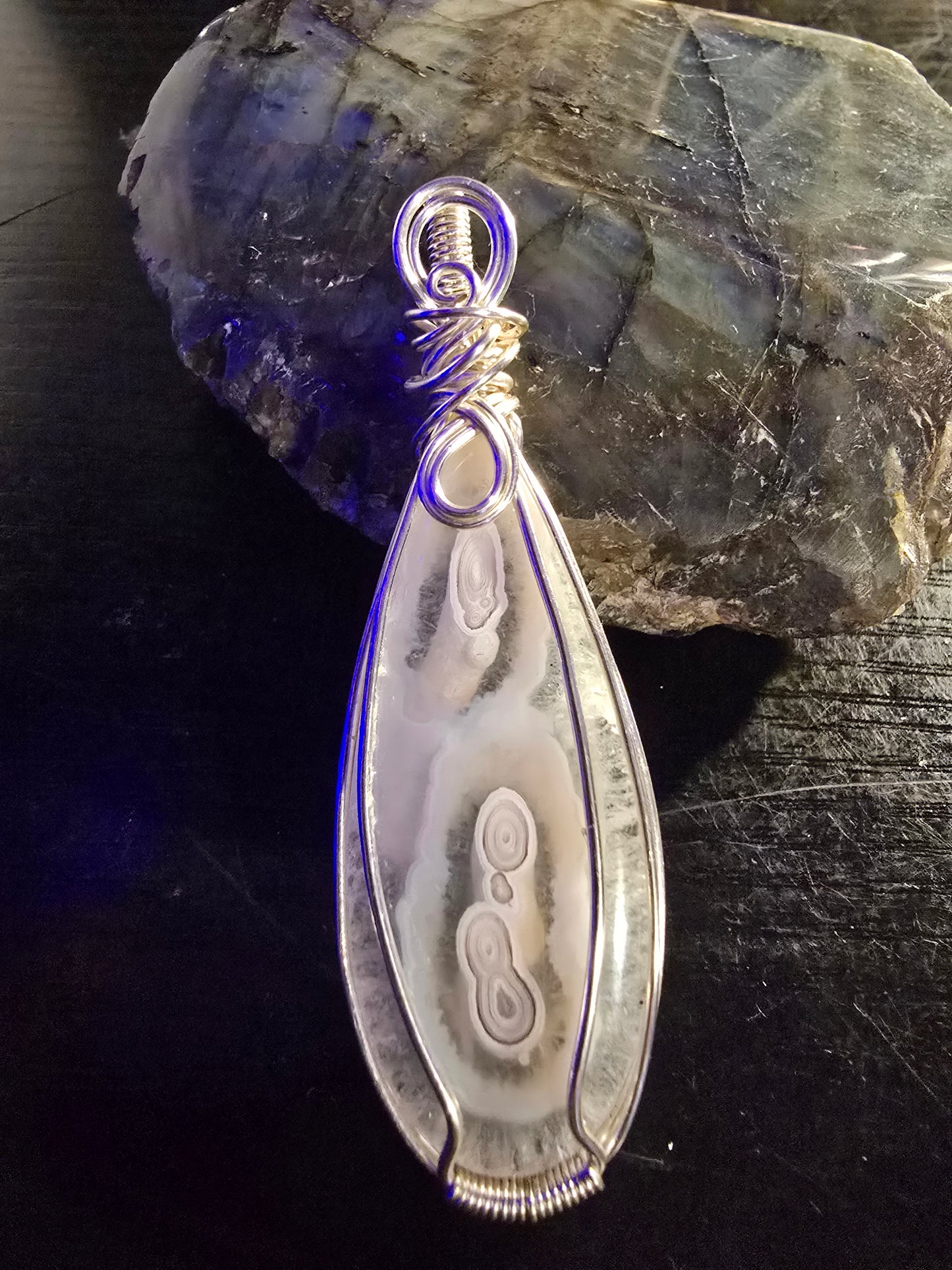 Agate Wrapped Pendant