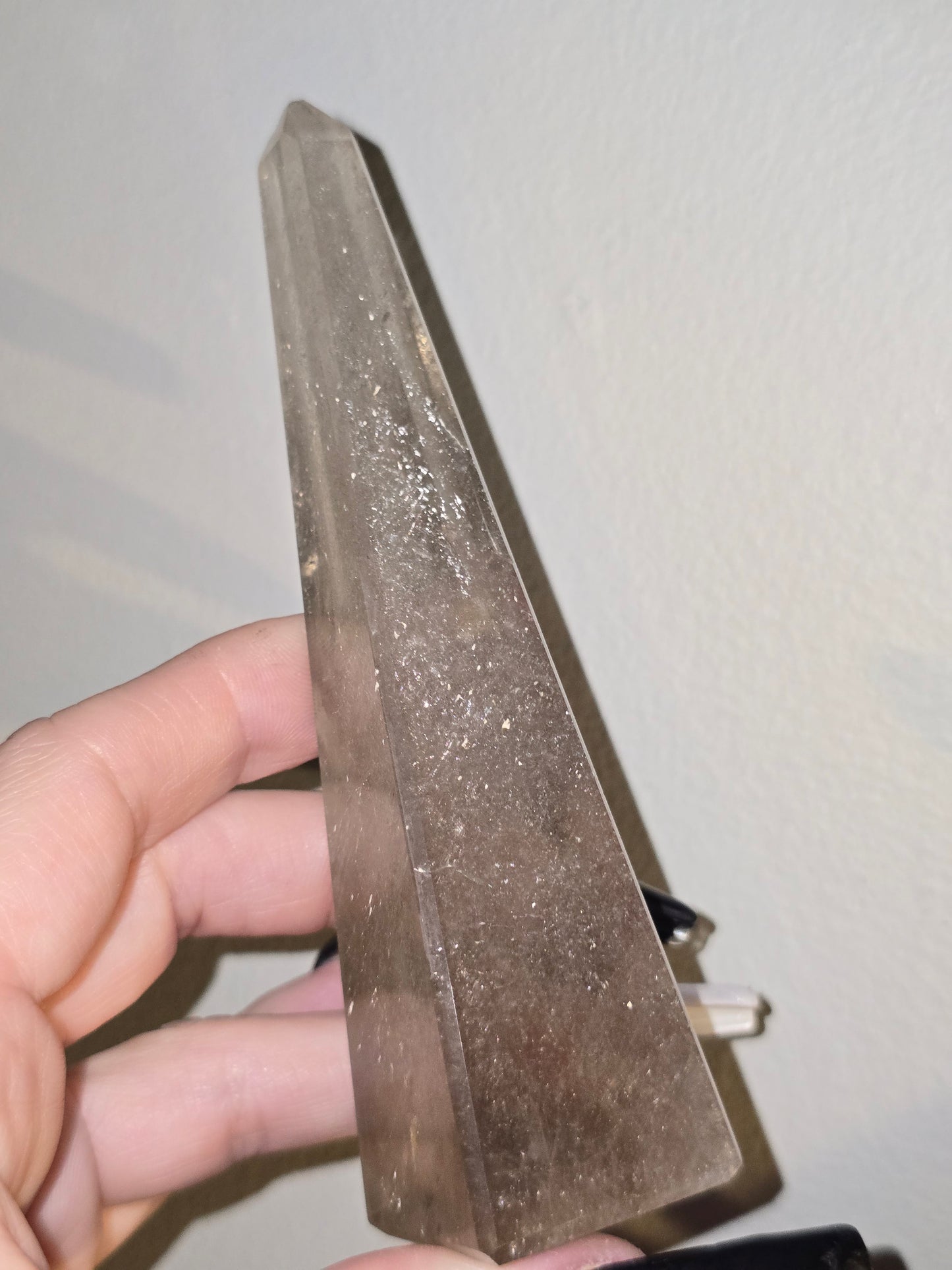 Light Smoky Quartz Obelisk | Clarity, Grounding & Gentle Strength