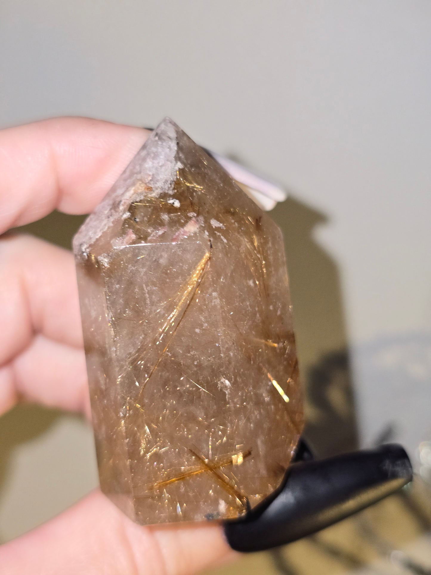 Golden Rutilated Quartz Tower | Manifestation, Clarity & Inspired Action