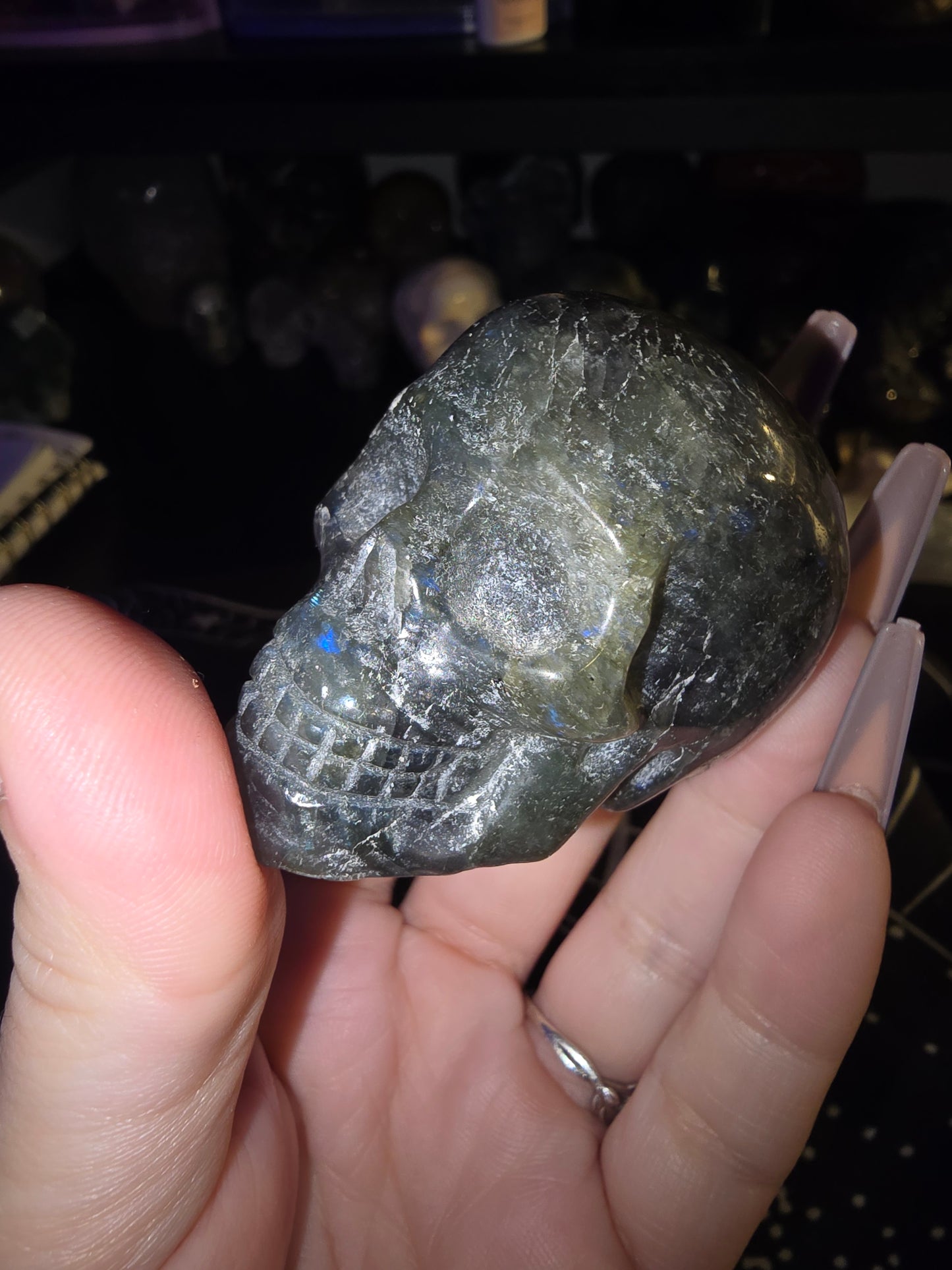 Labradorite Mini Skull 1