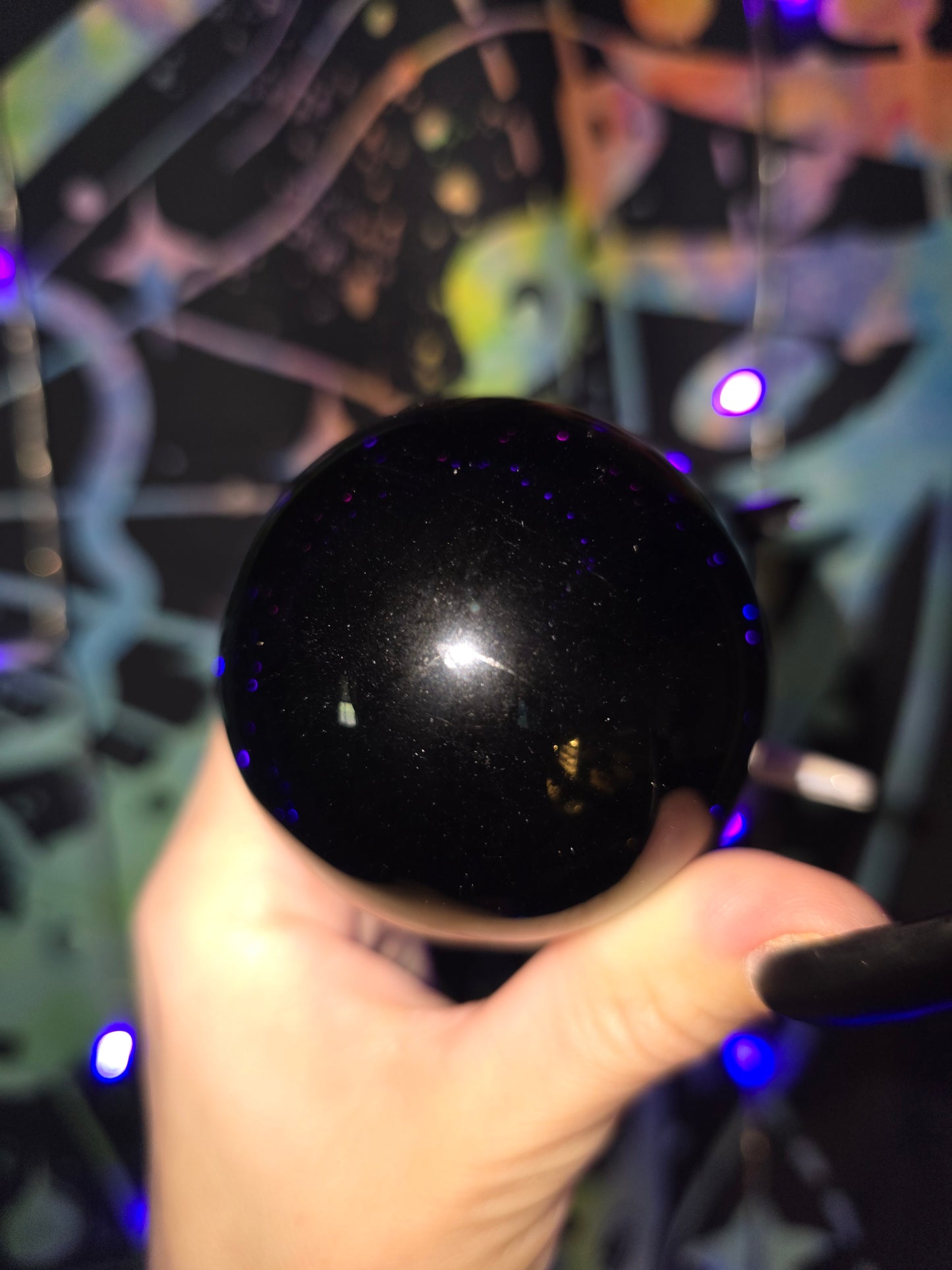 Obsidian Sphere | Protection, Grounding & Truth