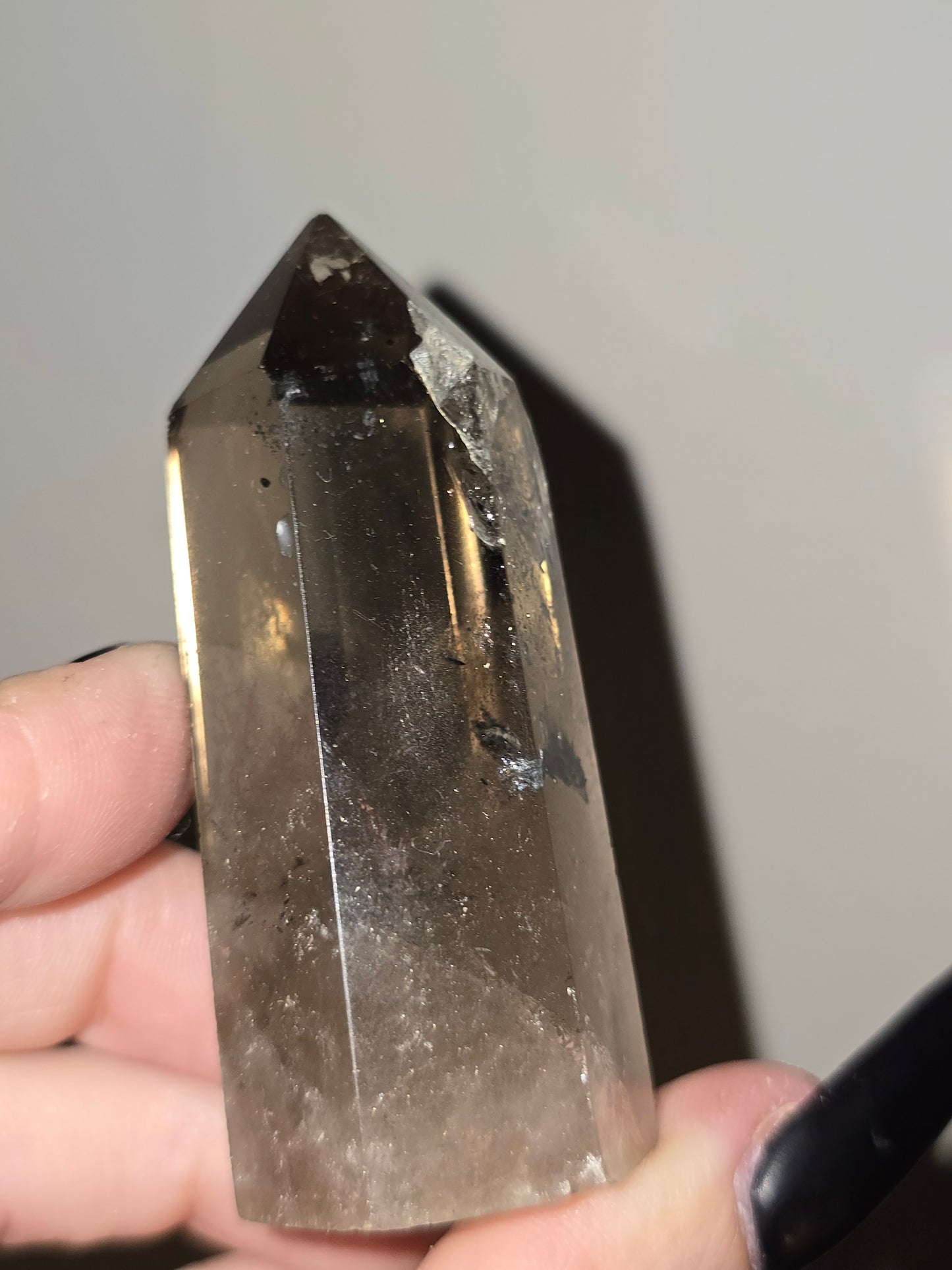 Rainbow Smoky Quartz Tower | Clarity, Grounding & Hidden Light